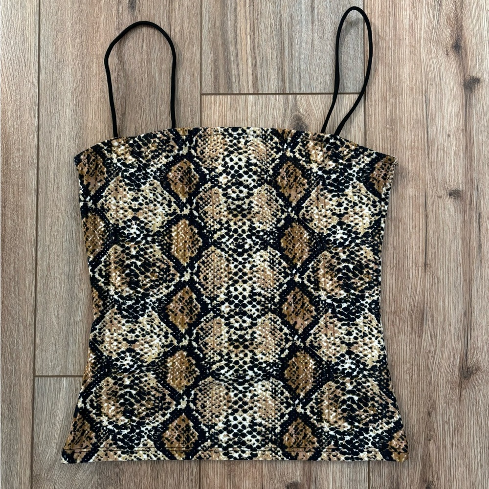 Vintage Y2K Rue 21 Snake Skin Cami Top